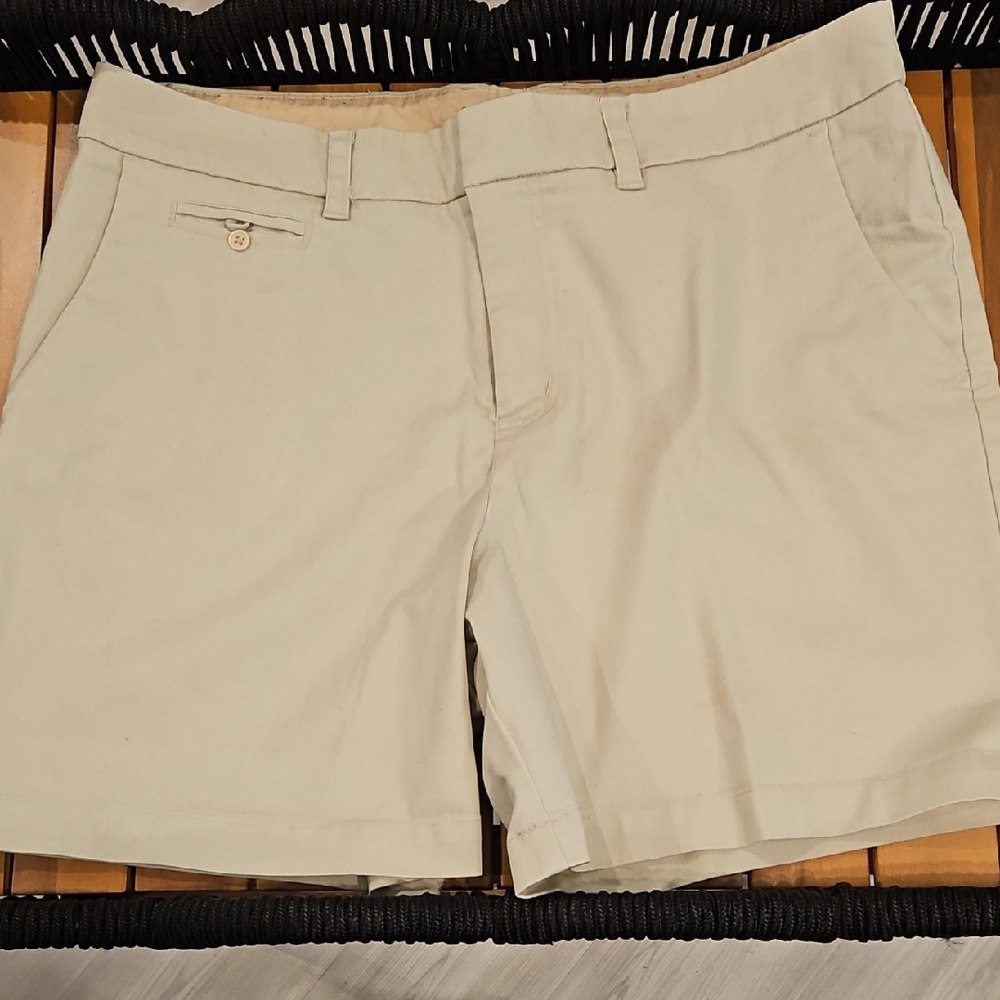Cherokee Cream Bermuda Shorts Classic Cotton Twill